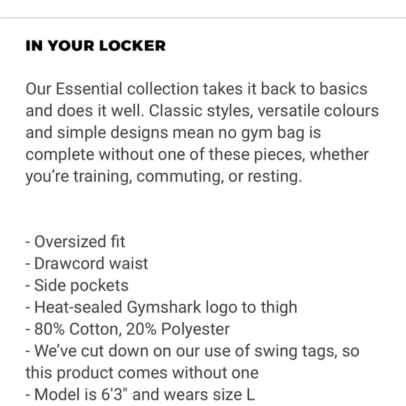 Gymshark Pants Gymshark Essential Oversized Sweatpants Poshmark